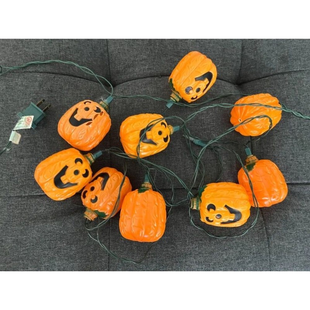 Vintage Halloween Pumpkin String Lights